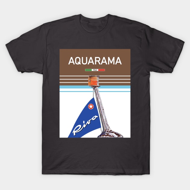 Riva Aquarama Motorboat Italy Yacht Vintage T-Shirt by PB Mary